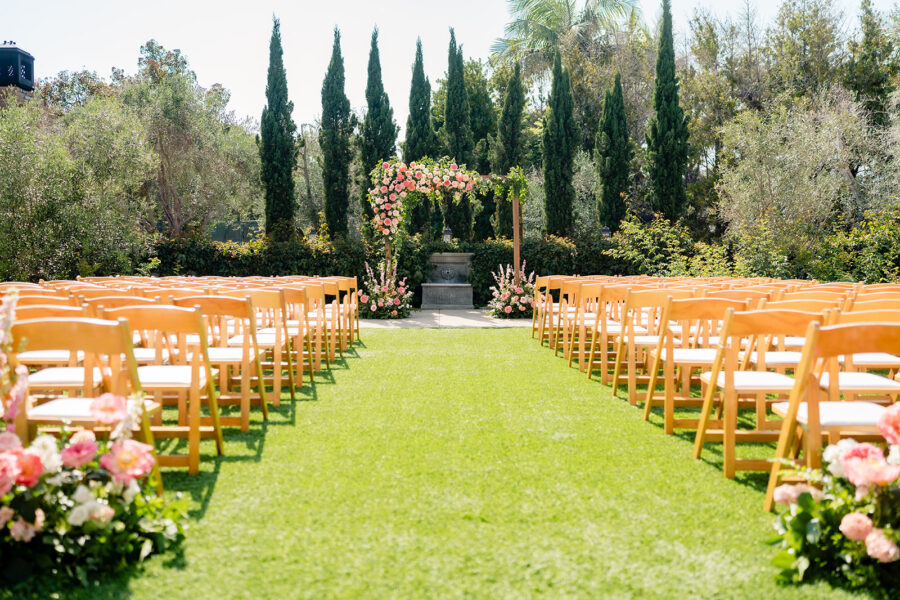 Ceremony site at Estancia La Jolla Wedding Venue in San diego