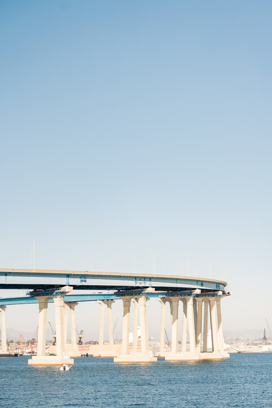 Coronado Bridge from the Feast and Fareway wedding venue