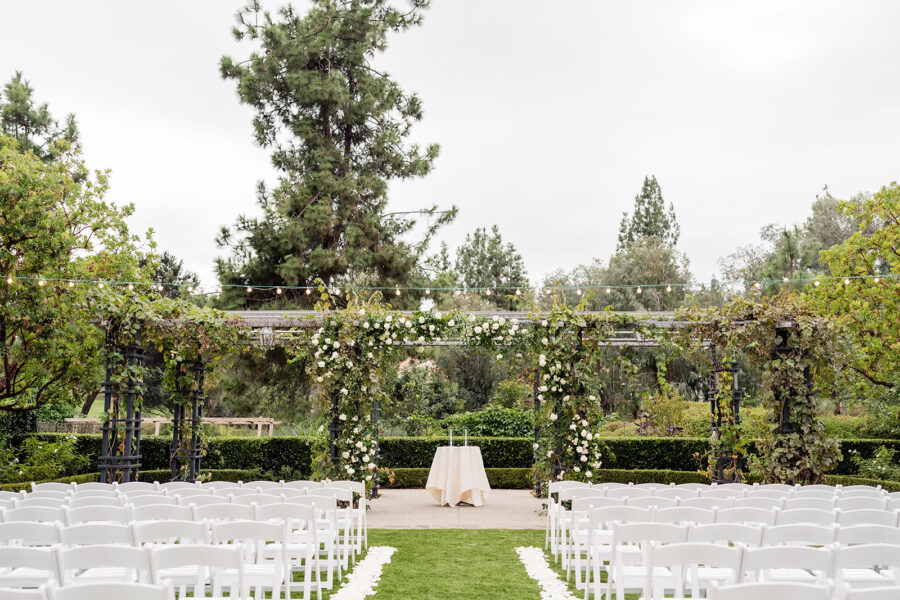 Ceremony site on Aragon Lawn at Rancho Bernardo Inn Wedding Venue in San Diego