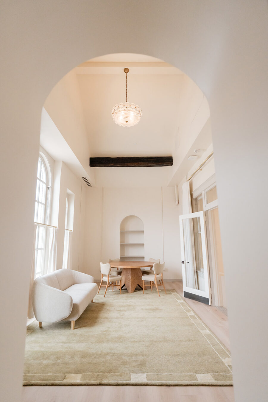 Another view of the bridal getting ready room at ELM Nashville