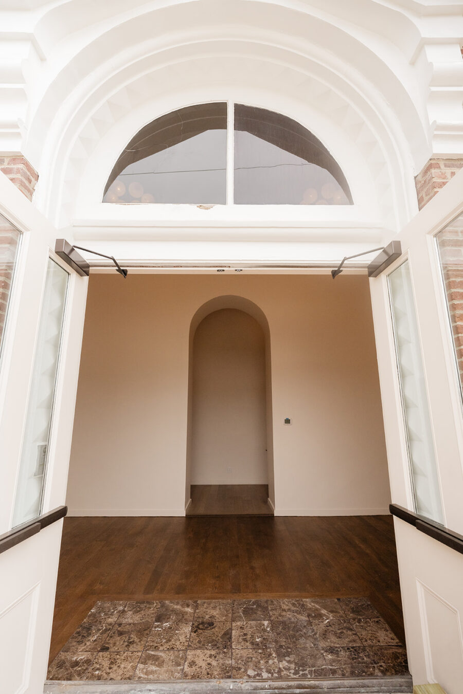 The entrance door into ELM Nashville