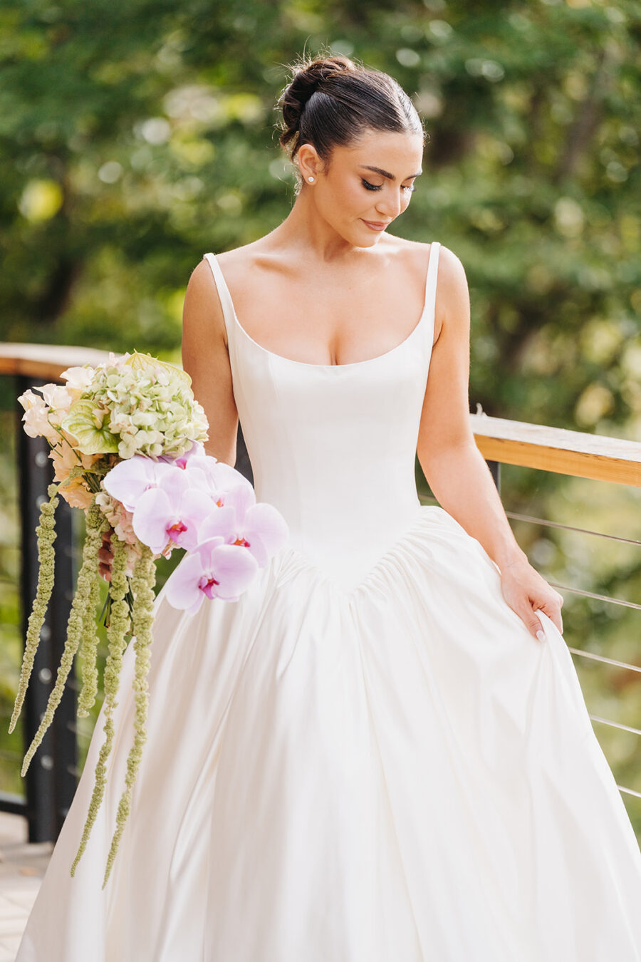 Bridal portraits at her wedding at Southhall Farm and Inn