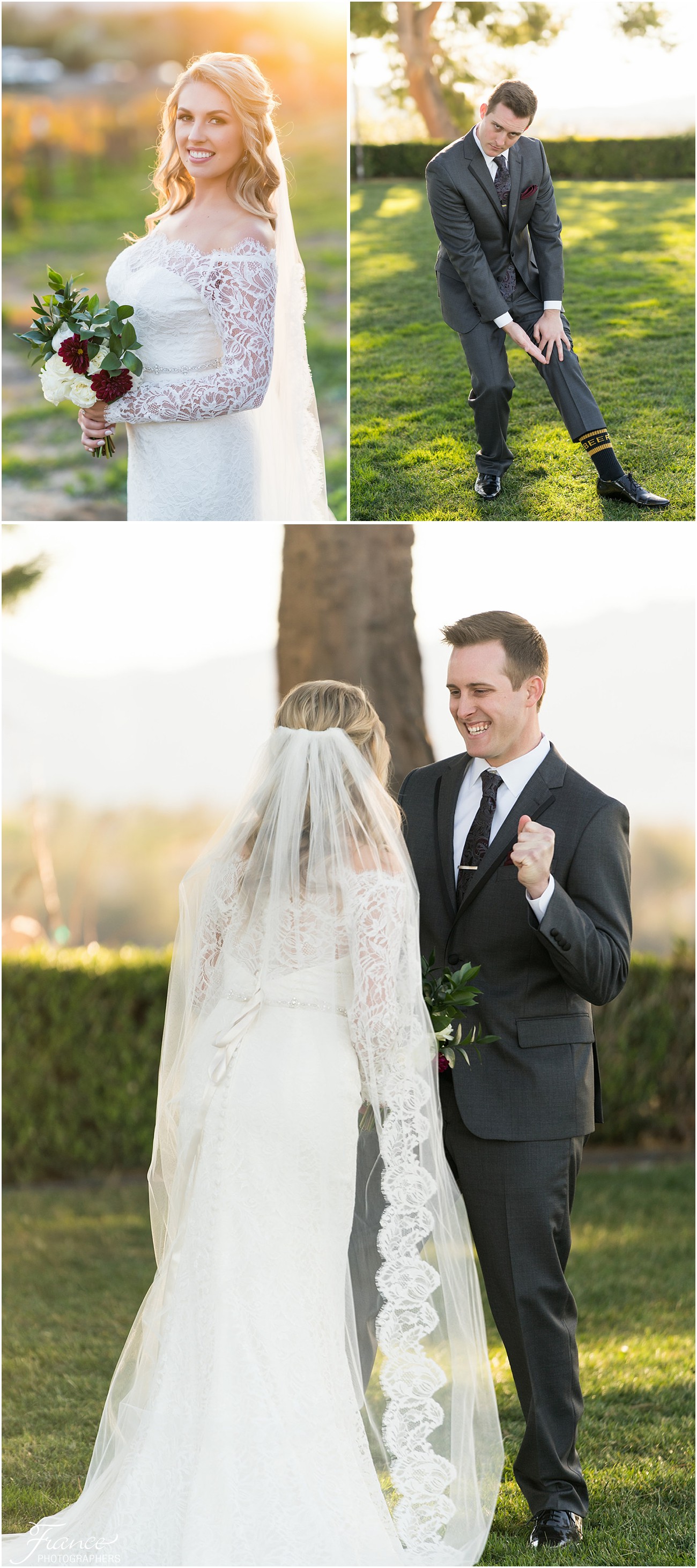 Callaway Winery bride and groom